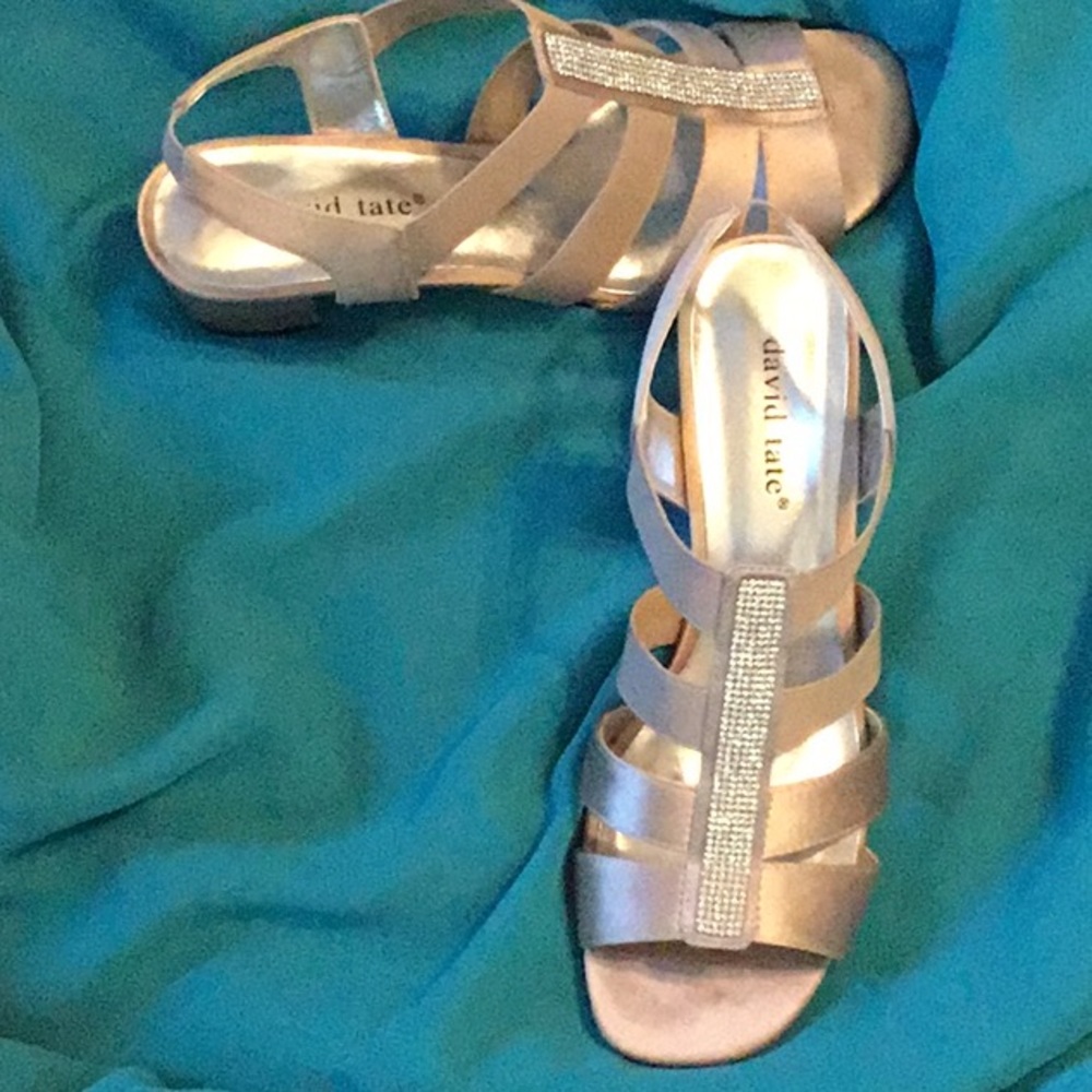 Champagne Satin Shoes.